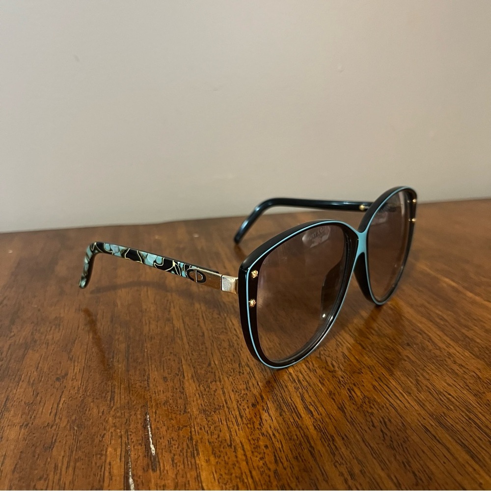 Christian Dior black and blue vintage sunglasses. Made in Germany 2277 90. - Picture 9 of 12